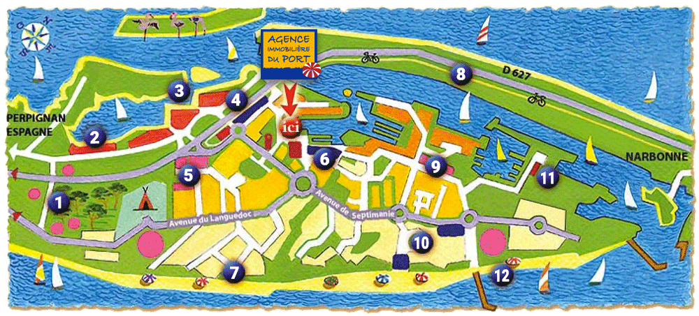 plan de Port Leucate